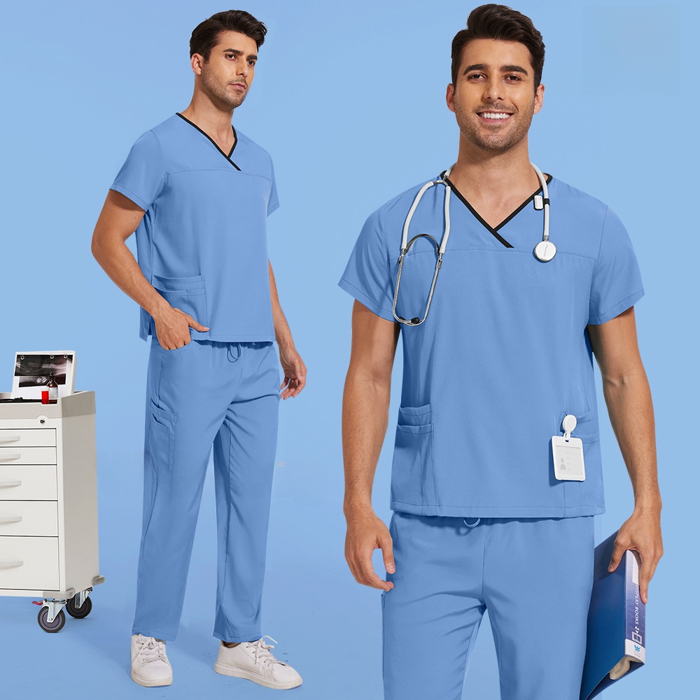 Medical Lab Coats - Camice Medico Sottile a Maniche Corte