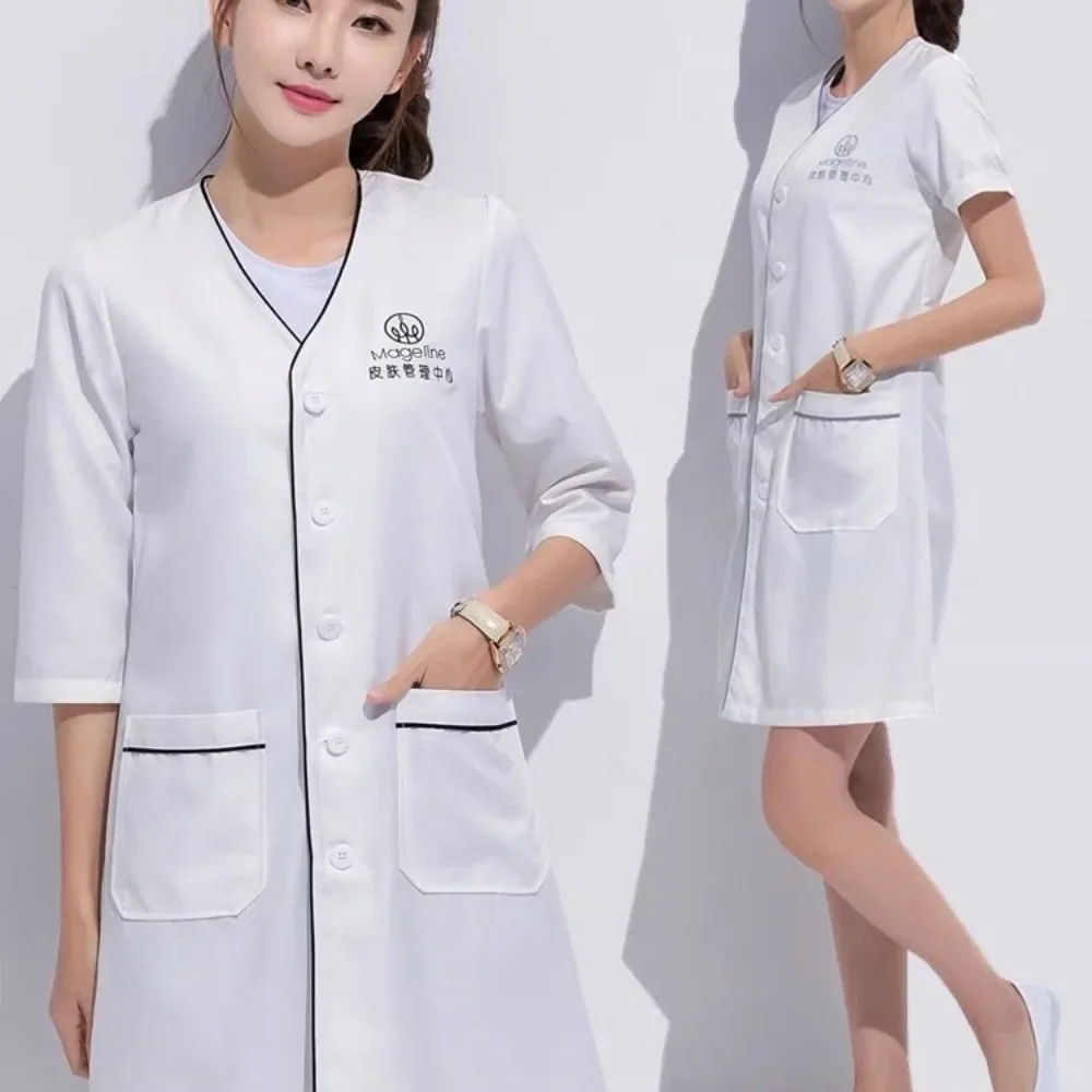 Medical Lab Coats - Divisa Personalizzata per Estetista con Logo,