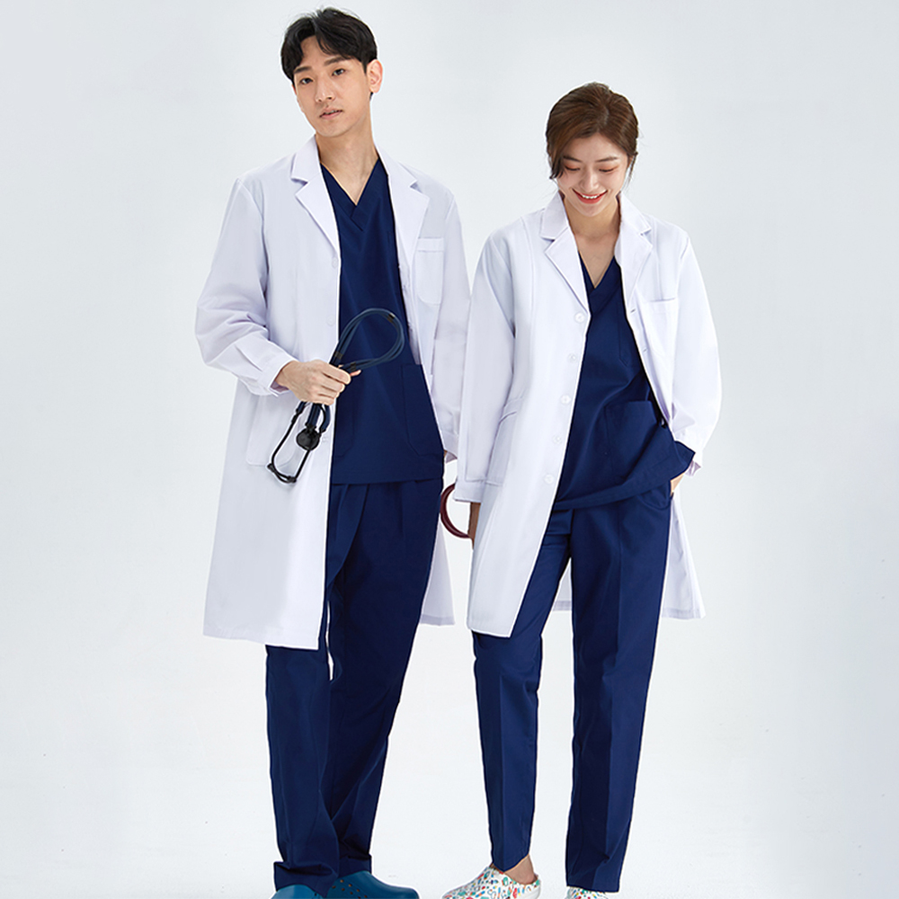 Medical Lab Coats - Unisex camice bianco camice da laboratorio