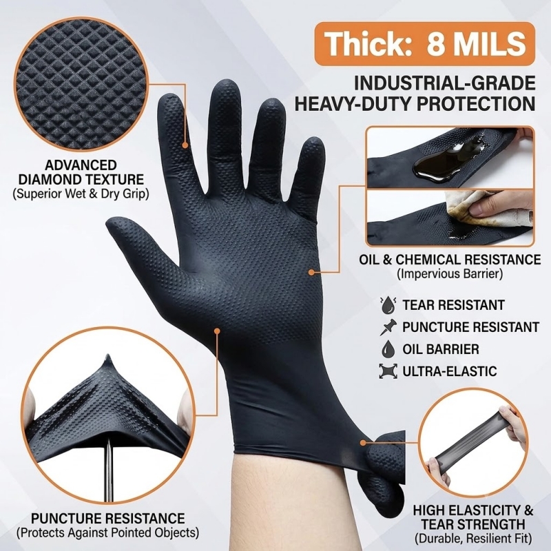 Guanti Industriali in Nitrile  - Disposable Gloves Nitrile recensione e prezzo