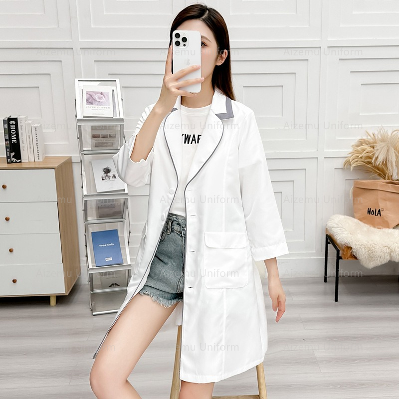 uniforme di bellezza nera con  - Medical Lab Coats recensione e prezzo