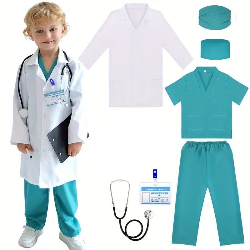 7PCS Bambini Dottore Infermier - Medical Lab Coats recensione e prezzo