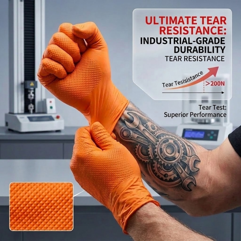 Guanti in Nitrile Arancioni Re - Disposable Gloves Nitrile recensione e prezzo